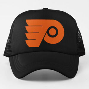 NEW Philadelphia Flyers Foam Trucker Mesh Snapback Hat BLACK